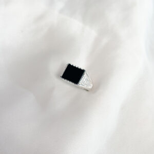 Anillo de hombre grueso de rayas