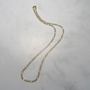 Cadena labrado cartier baño de oro 50 cm