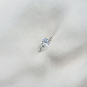 SOLITARIO BOLITAS DE PLATA ZIRCON