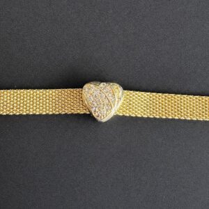 CHARM DE CORAZON BAÑO DE ORO